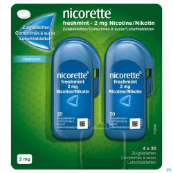 Nicorette Freshmint Zuigtabletten 80x2mg