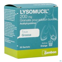 Lysomucil 200 Gran Sach 30 X 200mg
