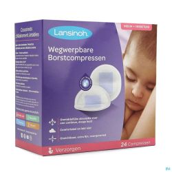 Lansinoh Coussinets Allait. Jet. Blue Lock Core 24