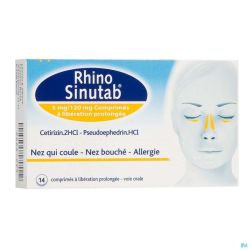Rhinosinutab 120mg/5mg Liberation Prolonge 14
