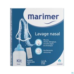 Marimer Kit Lavage Nasal Sachets 30 + 250Ml