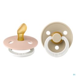 Bibs 1 Sucette Anatomic Glow Duo Vani/blush