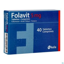 Folavit 5Mg Comp 40 X 5Mg