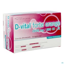 D-vital Forte Orange 1000mg/880ui Sach 30
