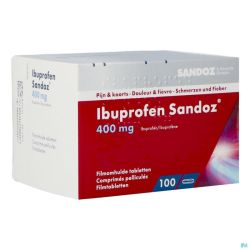 Ibuprofen Sandoz 400mg Comp Pell 100