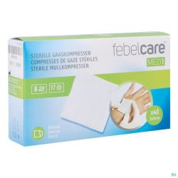 Febelcare Med1 Compresse Gaze Ster. 5,0x5,0cm 40x1