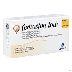 Femoston Low 0,5mg/2,5mg Orifarm Comp Pell 84 Pip