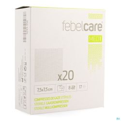 Febelcare Med1 Compresse Gaze Ster. 7,5x7,5cm 20x1