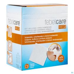 Febelcare Med2 Compr.n/adh. Ster. 5,0x 5,0cm 25x1
