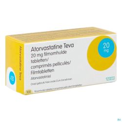 Atorvastatine Teva Pi Pharma 20mg Comp Pell100 Pip