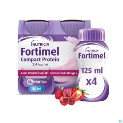 Fortimel Compact Protein 2.4Kcal F.foret 4X125Ml