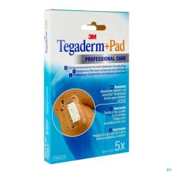 Tegaderm + Pad 3m Transp Steril 5cmx 7cm 5 3582p