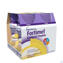 Fortimel Compact Protein Banane Bouteilles 4x125 ml