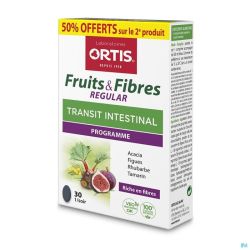 Ortis Fruits & Fibres Regular Comp 2x30 2e -50%