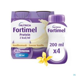 Fortimel Protein 2Kcal Vanille 4X200Ml