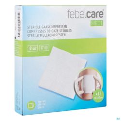 Febelcare Med1 Compresse Gaze Ster. 10x10,0cm 12x1