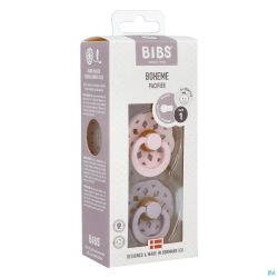 Bibs 1 Sucette Boheme Duo Blossom/lilac 2