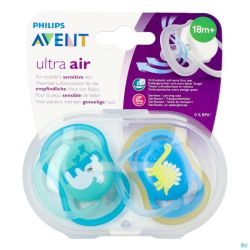 Philips Avent Sucette +18m Air Boy Koala Dino