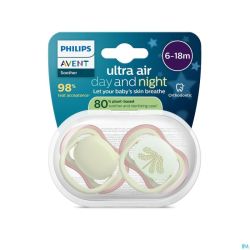 Philips Avent Sucette +6M Air Nuit/Jour 2