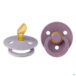 Bibs 1 Sucette Anatomic Duo Fossil/mauve