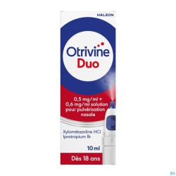 Otrivine Duo 0,5Mg/Ml+0,6Mg/Ml Sol Pulv 10Ml