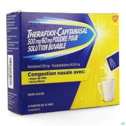 Therafixx-capitanasal 500/60mg Sol Buv Sach 14x6g