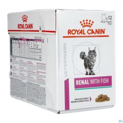 Royal Canin Vdiet Feline Renal Tuna Pouch 12X85G