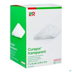 Curapor Transparent Steril 7cmx 5cm 50 13101