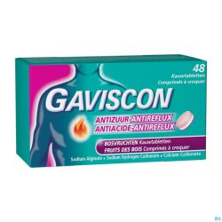 Gaviscon A/Acide-A/Reflux Fruits Bois Comp Croq.48