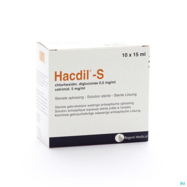Hacdil-S 5 mg/ml - 0.5 mg/ml Lös. z. Anw. auf d. Haut Amp. 10 x 15 ml