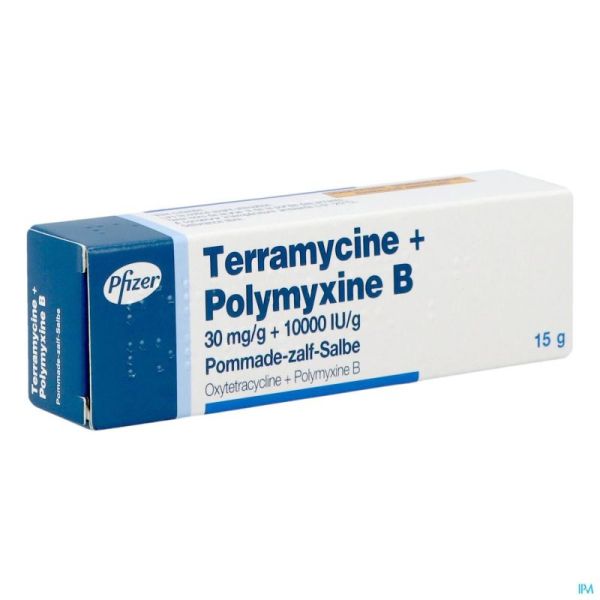 Terramycine + Polymyxine B 30 mg/g - 10000 IE/g Salbe 15 g