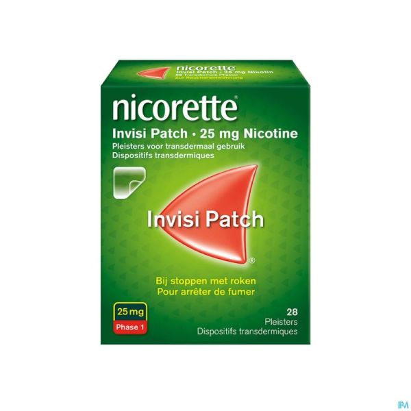 Nicorette Invisi Patch 25 mg transderm. Pflaster Beutel 28