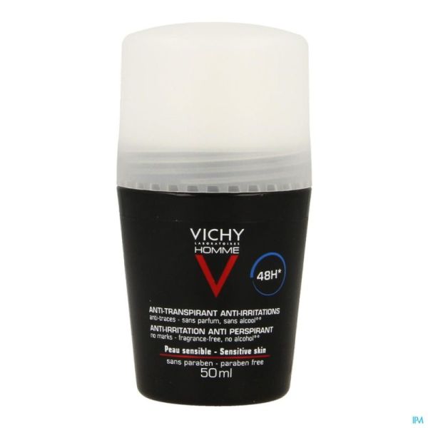 Vichy Homme Deo Gev Huid 48u Roller 50ml
