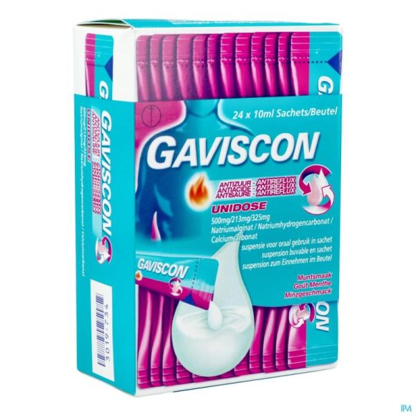 Gaviscon Antisäure - Antireflux Unidose Susp. z. Einnehm. Beutel 24 x 10 ml UD