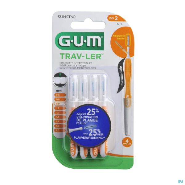 Gum Proxabrush Travel Cyl. Ufine 4 1412