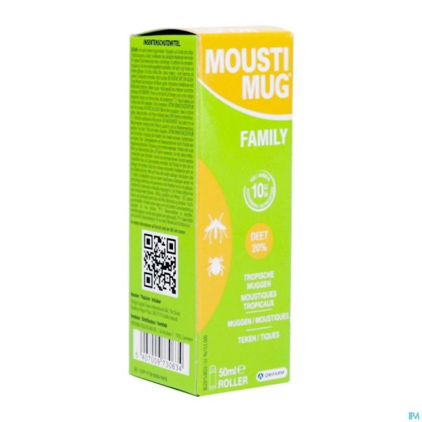 Moustimug Tropical 20% Deet Roller 50Ml