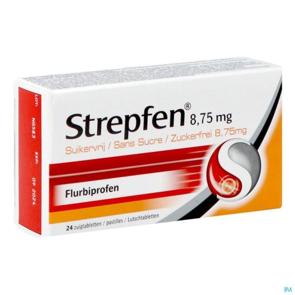 Strepfen 8,75mg Z/suiker Zuigtabl 24