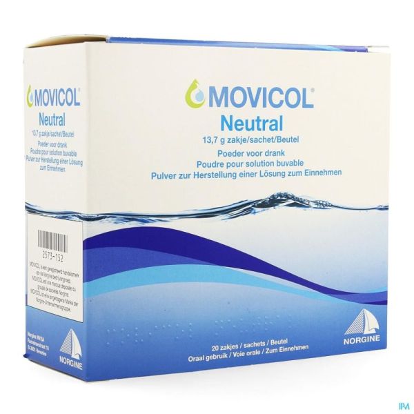 Movicol Neutral 13.7 g Lös. z. Einnehm. (Pulv.) Beutel 20