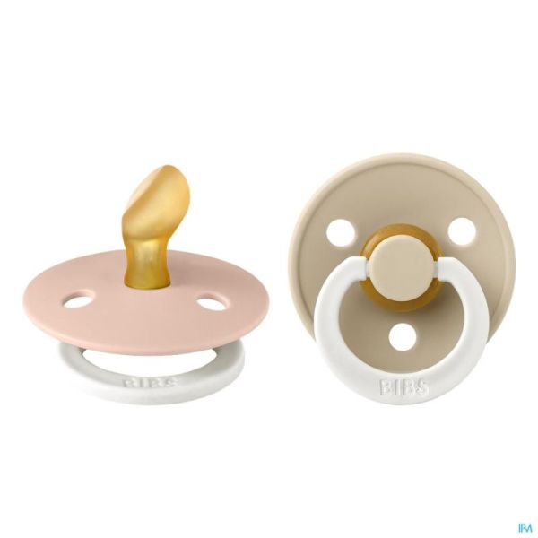 Bibs 1 Sucette Anatomic Glow Duo Vani/blush