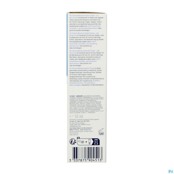 Cerave Gel-Creme Hydratant Oil Control Tube 52Ml