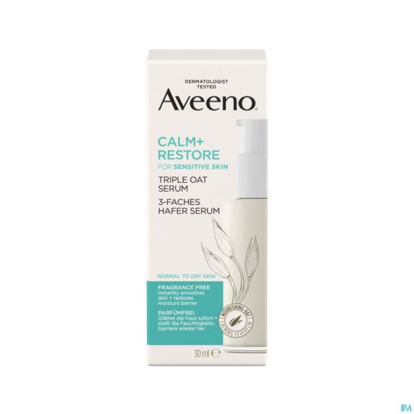 Aveeno Calm+Restore Serum Triple Avoine 30Ml