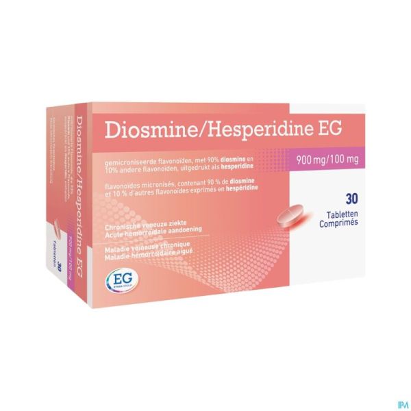 Diosmine+Hesperidine Eg 900Mg+100Mg Comp 30