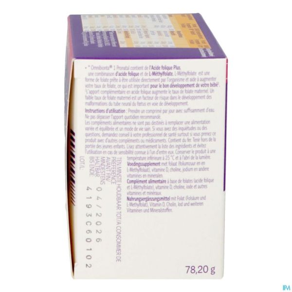 Omnibionta Pronatal 1Desir Debut Gross.12Sem Com84