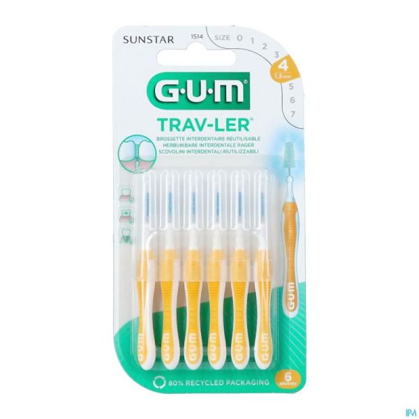 Gum Trav-Ler Brosse Interdent. 1,3Mm 6 1514M6