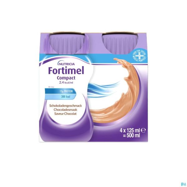 Fortimel Compact 2.4Kcal Chocolat 4X125Ml