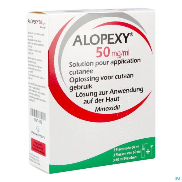 Alopexy Pi Pharma 50mg/ml Sol Cutanee Fl3x60ml Pip
