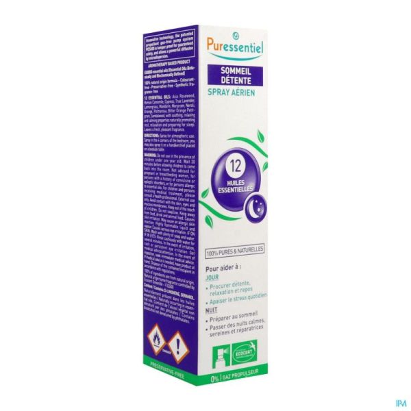 Puressentiel Slaap Ontspan.spray 12 Ess Olie 75ml