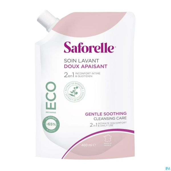 Saforelle Soin Lavant Doux Eco Recharge 400Ml