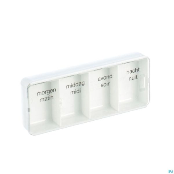 Boite Medicaments 4 Parts Plastique Pontos