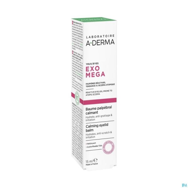 Aderma Exomega Yeux Baume Palpebral 15Ml